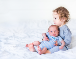 Toddler for Baby Sibling : first baby meet the new baby first